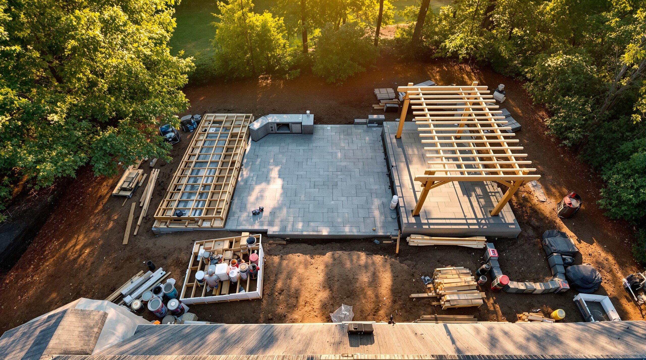 cost of outdoor living space construction