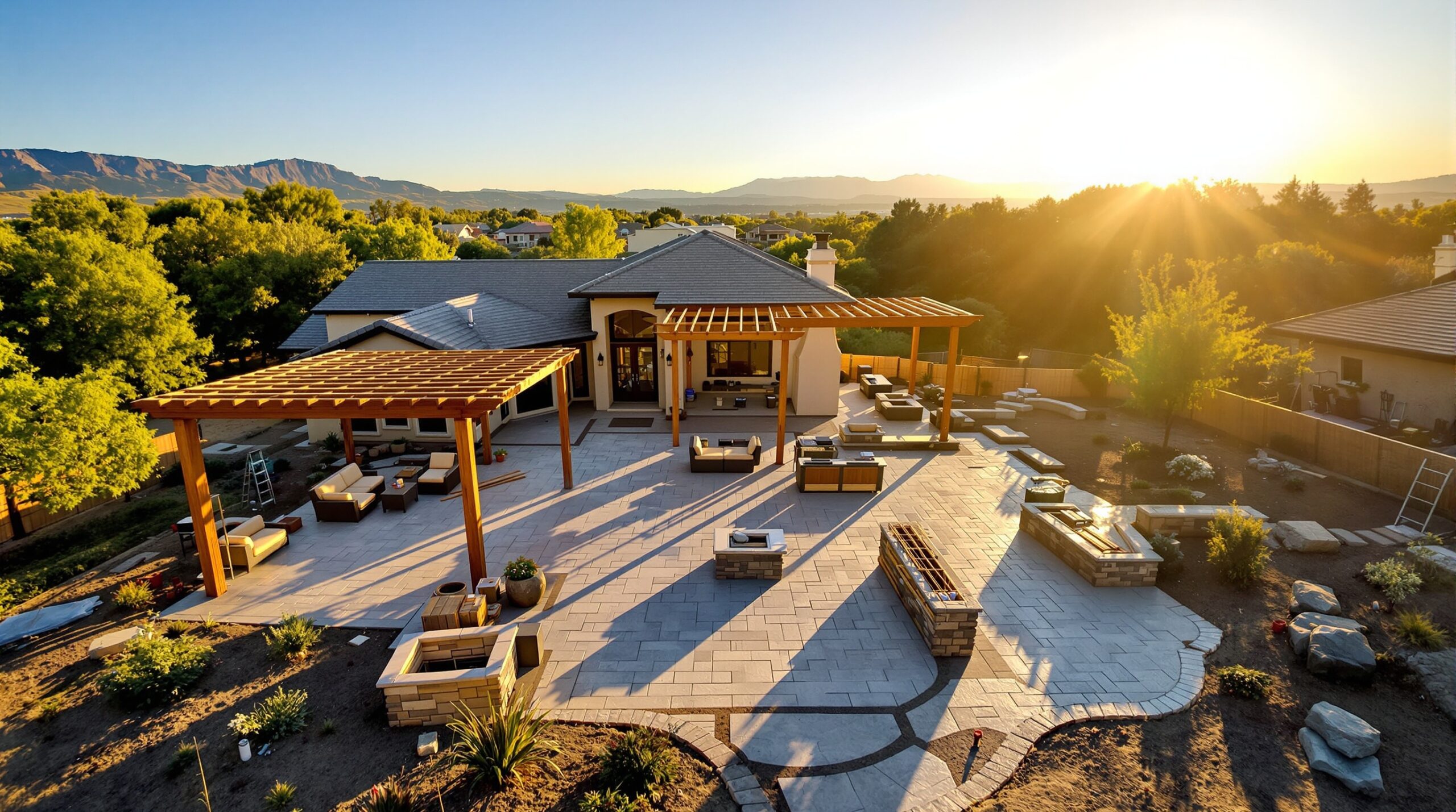 cost of outdoor living space construction