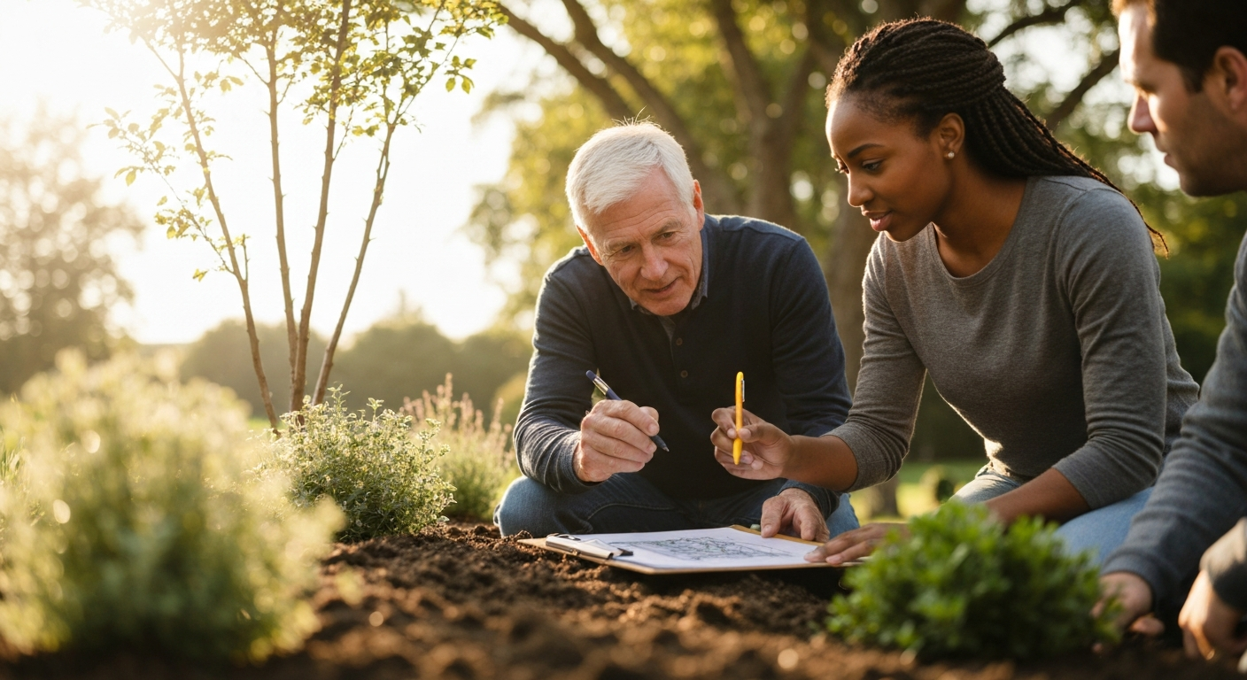 landscape design process for asheville homes