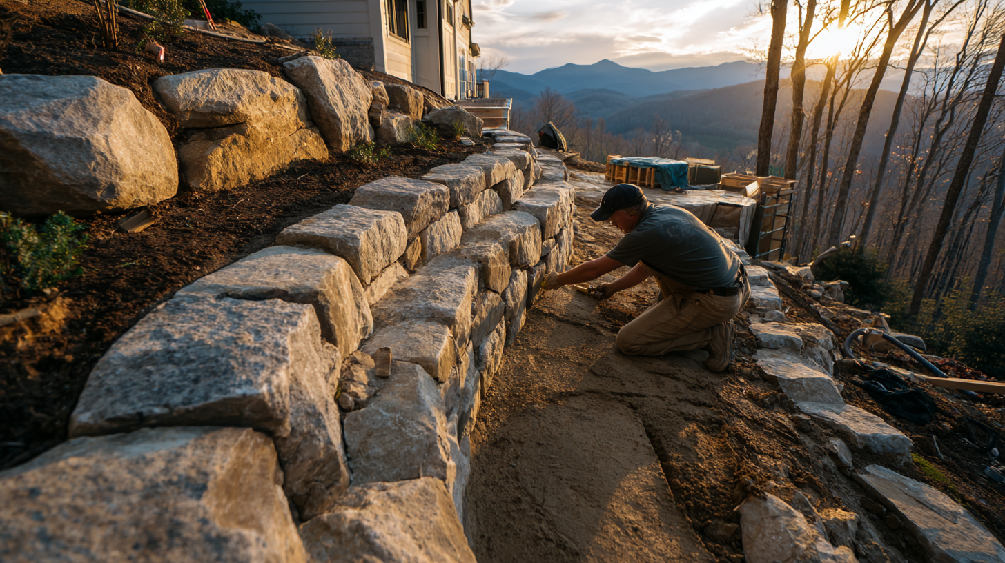 hardscaping ideas sloped backyard