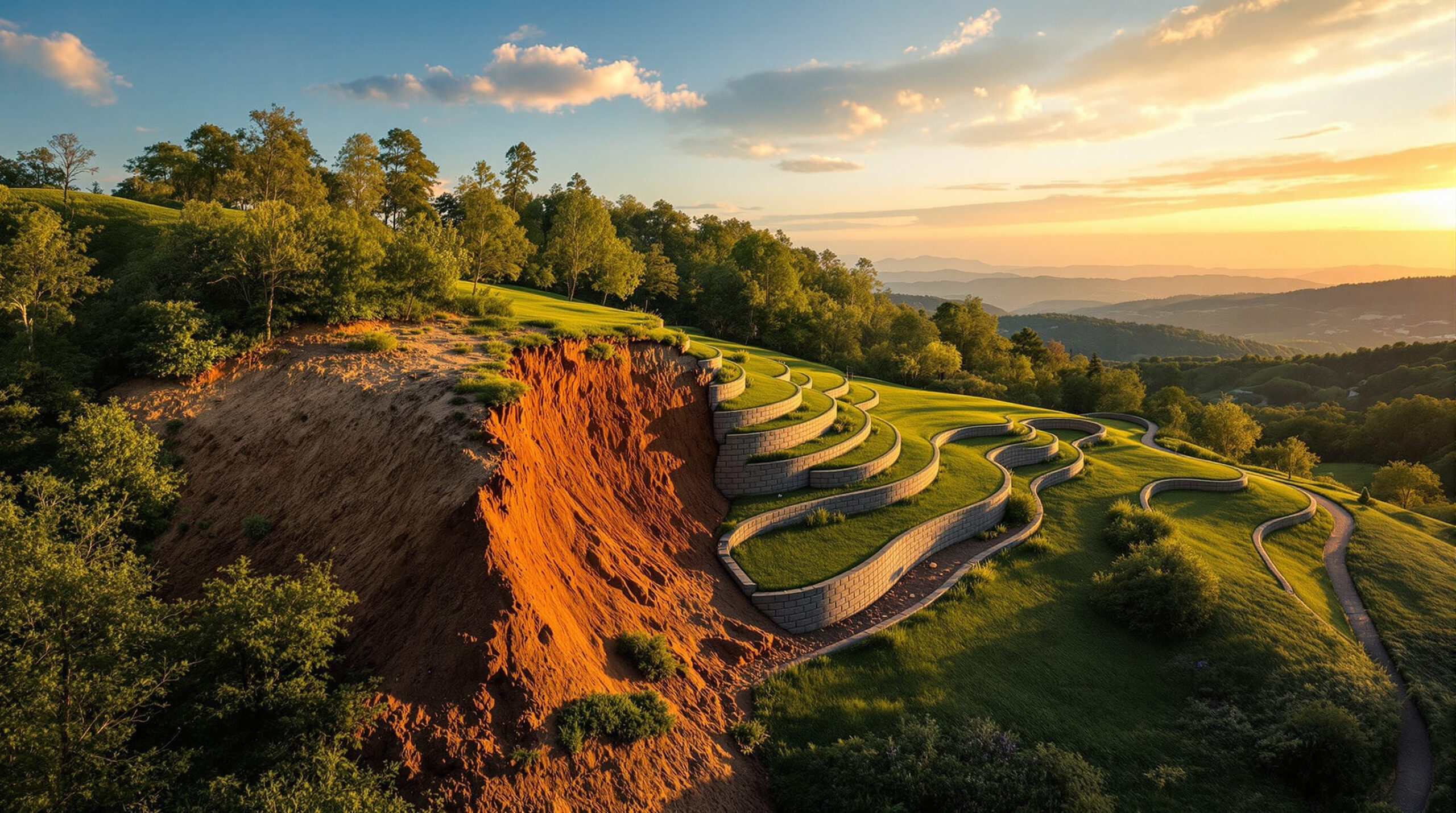 slope erosion control buncombe county nc